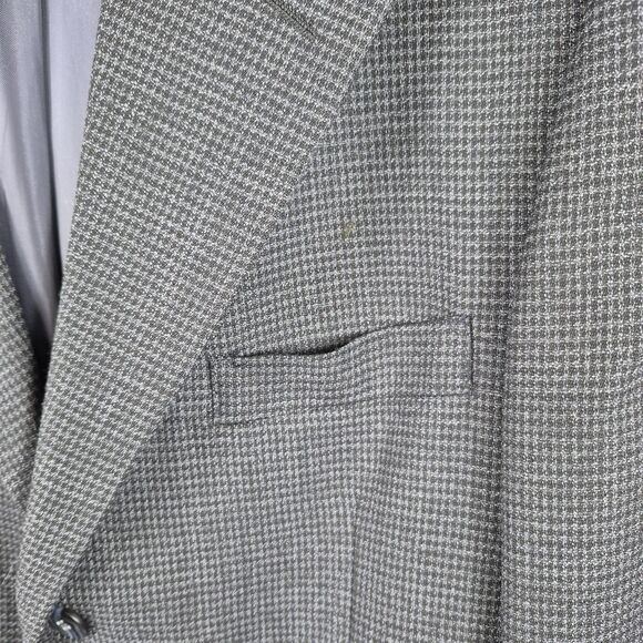 Jones New York Size 40L Men's Jacket Coat Blazer Dark Gray Famous Barr Formal - Picture 2 of 13